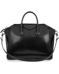 Givenchy Antigona Medium Leather Tote, Women's, Dark Beige - Natural