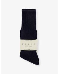 FALKE - Cosy Wool Ribbed Knit Socks - Lyst