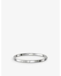 Cartier - Love Small 18ct White-gold Bracelet - Lyst