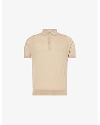 John Smedley - Elias Short-Sleeves Cotton And Cashmere Polo Shirt - Lyst