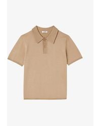 Sandro - Stretch-woven Polo-shirt - Lyst