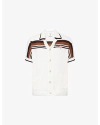 CASABLANCA - Crochet Short-Sleeve Cotton Shirt - Lyst
