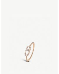 Messika - Move Uno 18ct -gold And Pavé Diamond Ring - Lyst