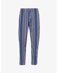 Hanro - Striped Drawstring-waist Cotton Trousers X - Lyst