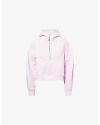 lululemon - Scuba Oversized Half-Zip Cotton-Blend Hoody - Lyst
