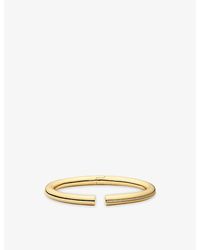 Sif Jakobs - Palermo 18Ct- Plated Sterling- And Cubic Zirconia Bangle - Lyst