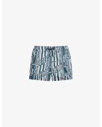 Ted Baker - Peaty Butterfly-print Recycled-polyester Swim Shorts - Lyst