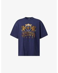 BBCICECREAM - Embroidered Crest Logo Cotton-Jersey T-Shirt - Lyst