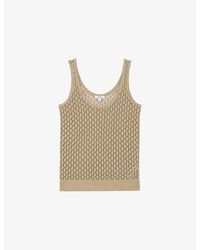 Reiss - Colette Knitted Linen Vest - Lyst