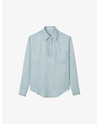 Sandro - Patch-pocket Relaxed-fit Woven Shirt X - Lyst