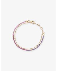 Astley Clarke - Fine Biography 18Ct Vermeil, Amethyst And Tourmaline Bracelet - Lyst