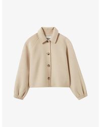 Claudie Pierlot - Fitted-Cuff Cropped Wool-Blend Jacket - Lyst