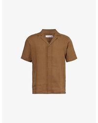 Orlebar Brown - Maitan Spread-collar Regular-fit Linen Shirt X - Lyst