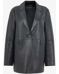 Whistles - Katrina Relaxed-fit Leather Blazer - Lyst