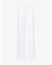 Reformation - Gale Straight-Leg Linen Trousers - Lyst