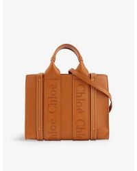 Chloé - Woody Small Leather Tote Bag - Lyst