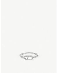Messika - Move Uno 18ct -gold And Pavé Diamond Ring - Lyst