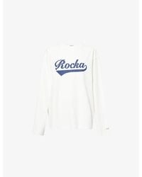 Ru & Rocka - Brand-Logo Long-Sleeves Cotton-Jersey T-Shirt - Lyst