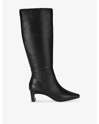 Carvela Kurt Geiger - Bruna Leather Heeled Knee-High Boots - Lyst