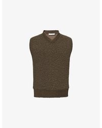 Craig Green - Blanket V-Neck Merino-Wool And Cotton-Blend Vest - Lyst