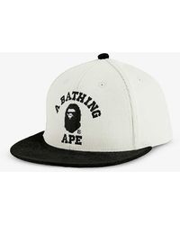 A Bathing Ape - Brand-embroidered Corduroy-textured Cotton-blend Baseball Cap - Lyst