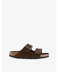 Birkenstock - Arizona Two-Strap Suede Sandals - Lyst
