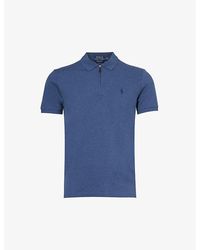 Polo Ralph Lauren - Vy Heather Brand-embroidered Custom Slim-fit Stretch-cotton Polo Shirt - Lyst