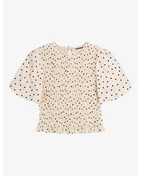 OMNES - Nicolla Shirred-Bodice Linen-Blend Top - Lyst