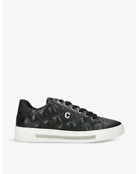 Carvela Kurt Geiger - Diamond Quilted Faux-leather Low-top Trainers - Lyst