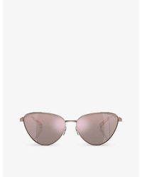 Michael Kors - Mk1140 Cortez Cat Eye-frame Metal Sunglasses - Lyst