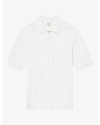 Reiss - Selkirk Patch-Pocket Cotton-Knit Polo Shirt - Lyst