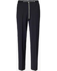 Corneliani - Drawstring-waistband Slip-pocket Regular-fit Straight-leg Woven Trousers - Lyst