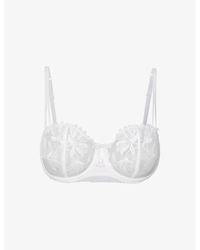 Aubade - Lovessence Floral-embroidered Lace Underwired Bra - Lyst