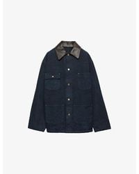 Prada - Triangle-Logo Canvas Blouson Jacket - Lyst