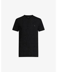 AllSaints - Tonic V-neck Cotton-jersey T-shirt - Lyst