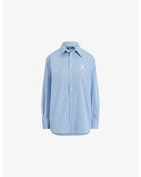 Polo Ralph Lauren - X Wimbledon Logo-Embroidered Cotton Shirt - Lyst
