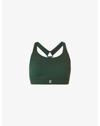 Sweaty Betty - Power Medium-Support Stretch-Woven Sports Bra - Lyst