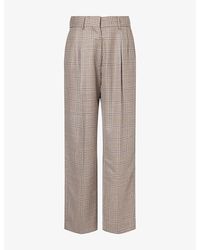 Blazé Milano - Fox Checked Wool Trousers - Lyst