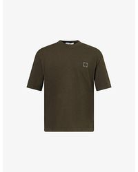 Stone Island - Dyed Patch Logo Cotton T-Shirt - Lyst