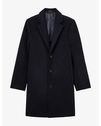 Reiss - Knight Single-Breasted Wool-Blend Coat - Lyst