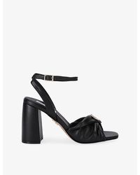 Steve Madden - Montage Faux-Leather Heeled Sandals - Lyst
