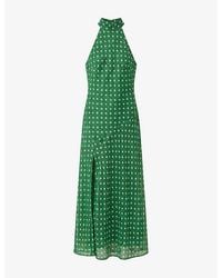 OMNES - Elsie Printed Chiffon Maxi Dress - Lyst