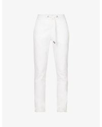 PAIGE - Fraser Drawstring-Waistband Slim-Fit Stretch-Woven Trousers - Lyst