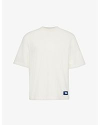 Burberry - Equestrian Knight Brand-patch Cotton-jersey T-shirt - Lyst
