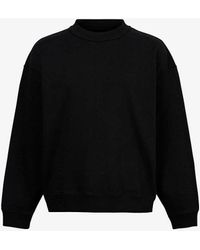 AllSaints - Bolus Crew-neck Relaxed-fit Cropped Organic-cotton Jumper X - Lyst