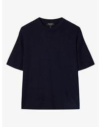 Whistles - Fine Short-Sleeve Cotton-Knit T-Shirt - Lyst