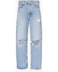 Agolde - 90s Straight-leg Mid-rise Organic-cotton Jeans - Lyst