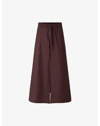 Soeur - Agadir Drawstring-Waist Cotton Midi Skirt - Lyst