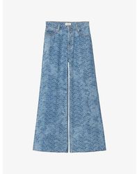 Zadig & Voltaire - Ete Wide-Leg High-Rise Jeans - Lyst