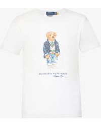 Polo Ralph Lauren Lacrosse-bear Cotton-jersey T-shirt for Men | Lyst